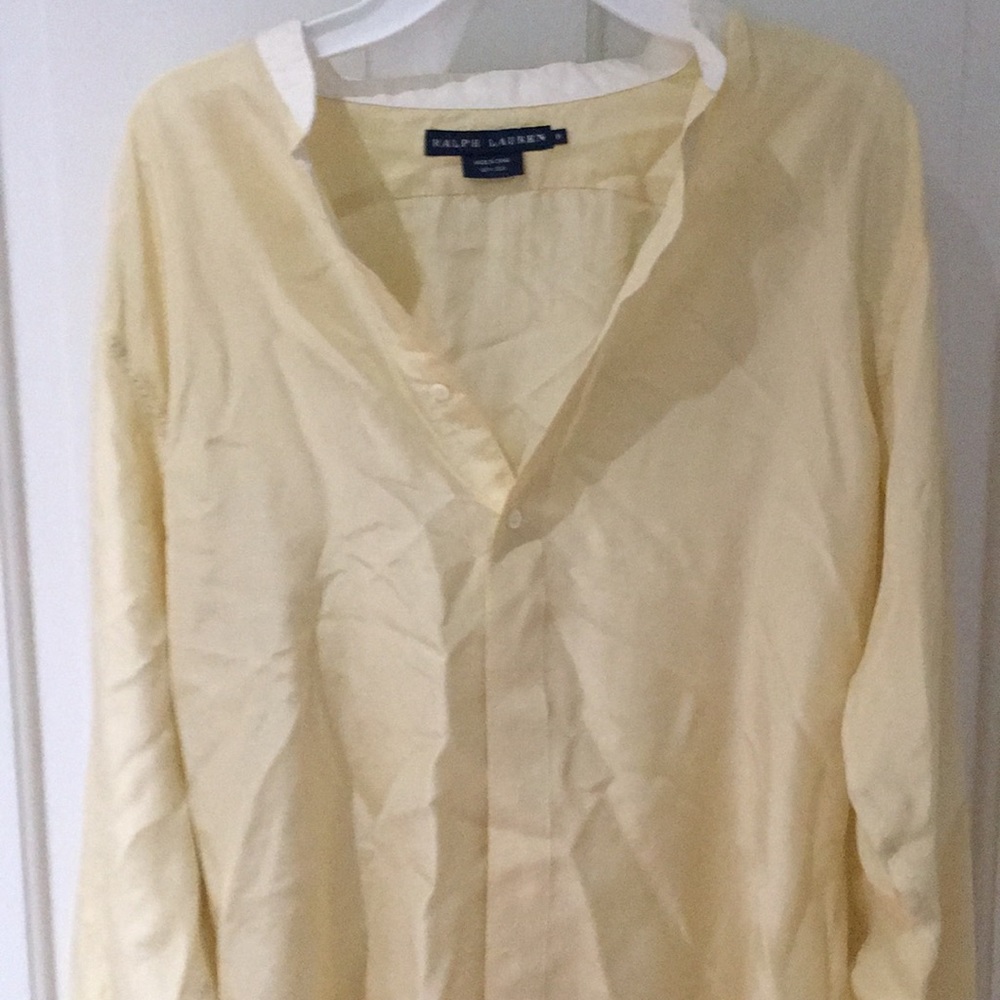 Hi low hem silk tunic